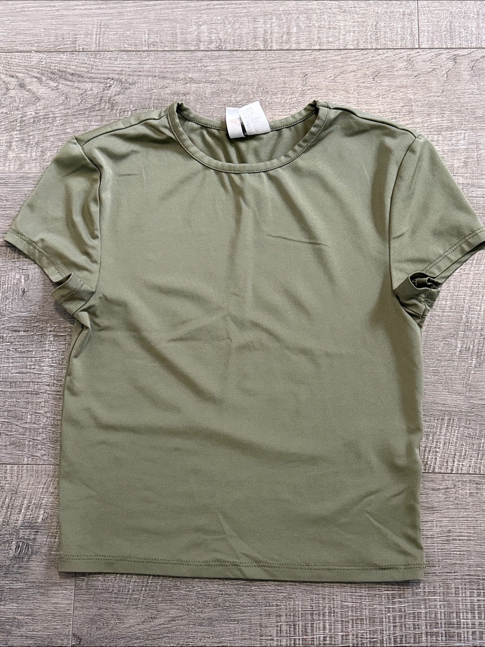 Divided Olive Green Short Sleeve Crewneck Tee
